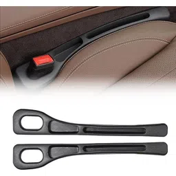 niralasa 2X Generic Car Seat Gap Filler Organizer PU Leather Side Storage Box Black Car Side Seat Catcher-picture-15