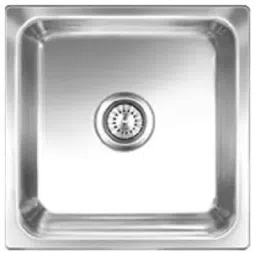 Nirali Silent Square 16.1x16.1x16.1 Inch Satin SS Single Bowl Kitchen Sink Omni-picture-32