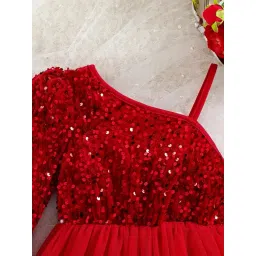 Niren Enterprise Girl's Fit And Flare Knee Length Dress image 4