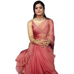 nirlabh Embelished Beads And Stones Pure Chiffon Saree WIth Unstiched boluse-picture-28