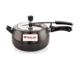 nirlon Black 5 Ltrs Induction Base Hard Anodised Inner Lid Aluminium Pressure Cooker image 5
