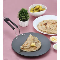 nirlon Black 24.5 Cm Hard Anodized Roti Tawa with Bakelite Wire Handle-picture-25