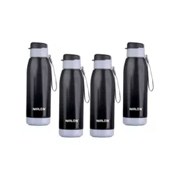 NIRLON Black 4 Pieces Stainless Steel Solid Water Bottle 750 ml-picture-21