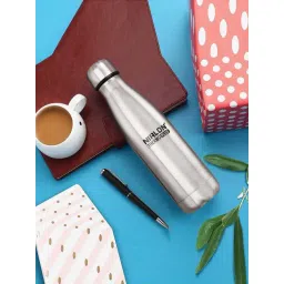 Nirlon Cola Silver Stainless Steel Double Insulated Wall Vacuum Bottle (350ml)-picture-41
