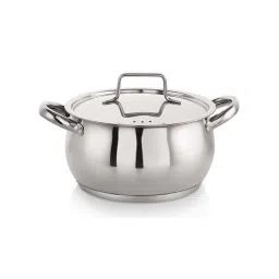 Nirlon Deluxe Series Silver Stainless Steel 16cm TriPly Bottom Handi Casserole With Steel Lid (2.2L)-picture-25