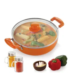nirlon Orange Ceramic Non-Stick Induction Kadhai-picture-12