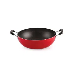 Nirlon Red Aluminium 21 cm Gas Non-Stick Deep Fry Kadhai (1.5 L)-picture-10