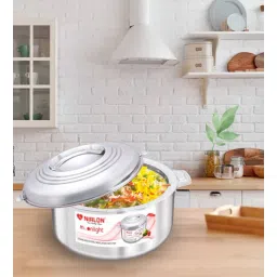nirlon Silver Stainless Steel 3.5 Litres Casserole-picture-39