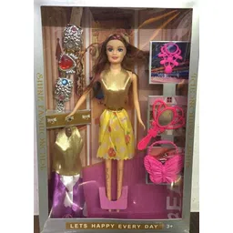 nirmala infratech Angel Doll Set for Kids Girl- with 1 Dress & Accessories-picture-34