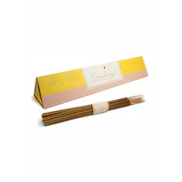 Nirmalaya 40-Pcs Brown & Yellow 100% Organic Jasmine Incense Sticks Agarbatti-picture-10