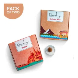 nirmalaya Kashmiri Musk and Vetiver (40 Each) Incredible India Incense Cones Combo (Pack of 2)-picture-37