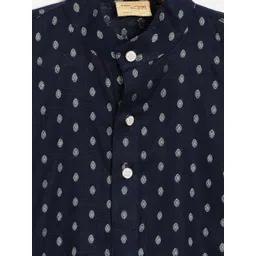 NIRVAAN Boys Floral Regular Pure Cotton Kurta with Pyjamas image 5