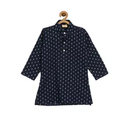 NIRVAAN Boys Floral Regular Pure Cotton Kurta with Pyjamas image 2