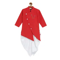 NIRVAAN Boys Regular Pure Cotton Kurta with Dhoti Pants-picture-27