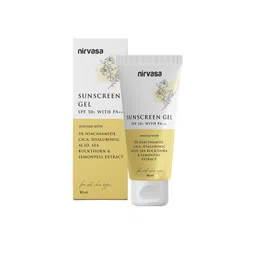 Nirvasa SPF 50+ Sunscreen Gel with & 5% Niacinamide & Hyaluronic Acid - 50 ml-picture-26