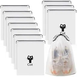 nirvik Pack of 10 Pcs Shoe Bag Cover for Shoe Storage & Travelling Drawstring Bags Travel Pouch Large Waterproof (CAT Shoe Cover)-picture-43