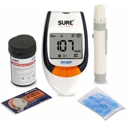 niscomed Surescreen Glucose Accurate Blood Sugar testing Painfree Monitor with 20 Strips Glucometer-picture-15