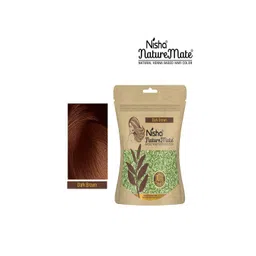 Nisha Nature Mate Natural Henna Based Hair Color 45 g - Dark Brown-picture-10