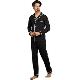 nite flite Ebony Mens 100% Cotton Nightwear-picture-12