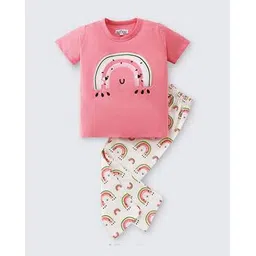 nite flite Girls Graphic Print T-Shirt & Pyjamas Set-picture-49