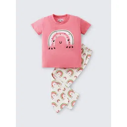 Nite Flite Girls Graphic Printed Pure Cotton Night suit-picture-54