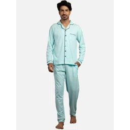 Nite Flite Men 2 Pieces Pure Cotton Night suit-image-20