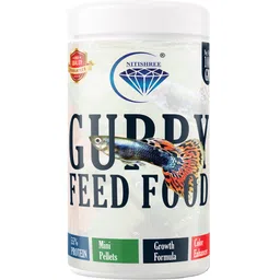 nitishree Fish Food for Tetra, Guppy, Barb, Bettas, Color Widow & Small Fish Groups -100gm Fish 0.1 kg Dry Adult, New Born, Senior, Young Fish Food-picture-23
