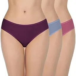 nitro skill Women Hipsters Panties 100% Super Soft Cotton Hipster Ladies Plain Bright Panty/Innerwear Soft Panties Underwear Combo Pack 3-picture-14