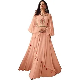 nityanta fab Women's Georgette Wrap Maxi Gown-picture-25