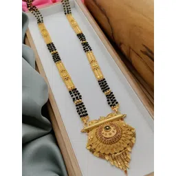 niva fashion Gold-Plated Artificial Beads Mangalsutra-picture-10