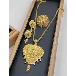 niva fashion Gold-Plated Brass Jewellery Set-picture-15