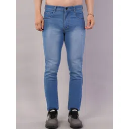 NIVASU Men Regular Fit Mid-Rise Light Fade Stretchable Jeans-picture-33