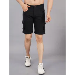 NIVASU Men Washed Denim Cargo Shorts-picture-35