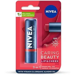 NIVEA Lip Caring Beauty Red Lip Balm | Lip & Cheek Tint with SPF 30-picture-24