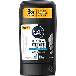 NIVEA Men Men Stick Deodorant Black&White Invisible Fresh 72 Hour Anti-Perspirant Protection, 50ml-image-46