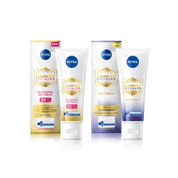Nivea Luminous Even Glow Day & Night Cream Combo - 40 ml each-picture-11