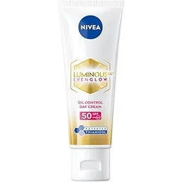NIVEA Luminous Even Glow Oil Control Day Cream for face |SPF 50 with UV protection & UVA UVB filters | Thiamidol, Hyaluronic Acid, Vitamin E for Dark Spots Reduction & Deep Moisturization| 40ml-picture-25