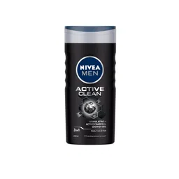 Nivea Men Active Clean Shower Gel with Active Charcoal for Body- Face & Hair - 250ml-image-22