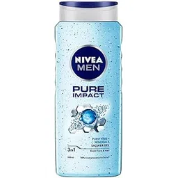 NIVEA MEN Pure Impact Shower Gel, 500ml, (Hair, Face & Body Wash)-picture-12