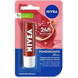NIVEA Shine Caring Lip Balm, Pomegranate, 4.8G, Red-picture-10