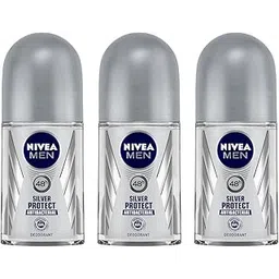Nivea Silver Protect Deodorant Roll On for Men 50 milliliters (Pack of 3)-picture-47