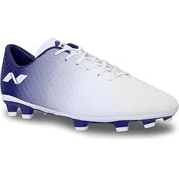 mens Oslar 2.0 Football Stud for Men NIVIA - - Step Out & Play 327WP Mesh Oslar 2.0 Football Stud, UK 10 (White/Purple)-picture-32