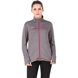 nivia 2433 Polyester Women Jacket, Small (Dark Grey)-picture-19