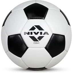 Nivia B&W Football, Thermobond, 32 Panels, Suitable for Soft & Wet Ground, Hard Ground, Football for Men and Women Size-5 (Black and White)-picture-36