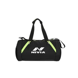 Nivia Beast Gym Bag - Black and Green-picture-14