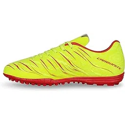 Nivia Carbonite 6.0 Turf Shoes for Men Rubber Studs with PVC Synthetic Leather Upper, Die Cut Light Weight Insole, Ideal for Hard Surfaces Artificial Turf Surfaces -UK-11(Sulphur Green)-picture-36
