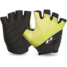 Nivia Crystal 710SGR Elasticized-Fabric Sports Gloves, Small (Green)-image-26