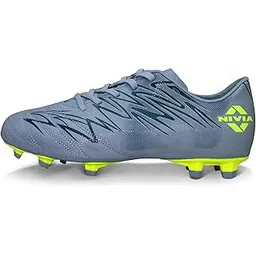 nivia Encounter 11.0 Football Stud for Men, Synthetic Leather Upper, Lightweight Insole,High-Shear Strength TPU Outsole (Comfort Grey) UK-08-picture-20