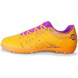 Nivia Rabona 2.0 Turf Football Shoes for Mens, Rubber Stud with PVC Synthetic Leather, Soft Cushion die Cut N R eva Sockliner, Light Weight die Cut Insole (Neon Citrus/Festival Fuchsia)-picture-19