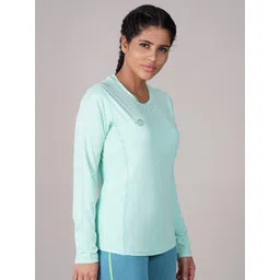 NIVIA Women Sea Green Compression T-shirt-picture-32